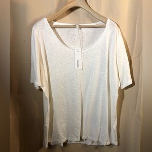 NWT *Esprit* cream linen top